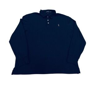 Polo Ralph Lauren Classic Fit Shirt Mens XL Long Sleeve Navy Blue Preppy Pony